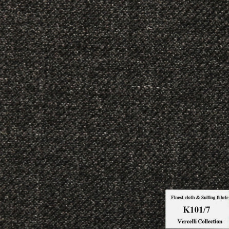 K101/7 Vercelli CVM - Vải Suit 95% Wool - Xám Trơn